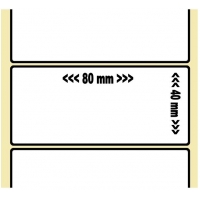 [038040] Etiketten - Thermo 80 x 40mm, permanent, K40 Preis pro Rolle ; 1.000 Etiketten /1 Rolle (VE:20)